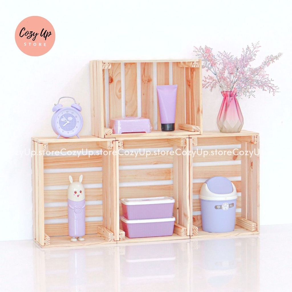 HỘP PALLET GỖ THÔNG TRANG TRÍ - THÙNG GỖ ĐA NĂNG