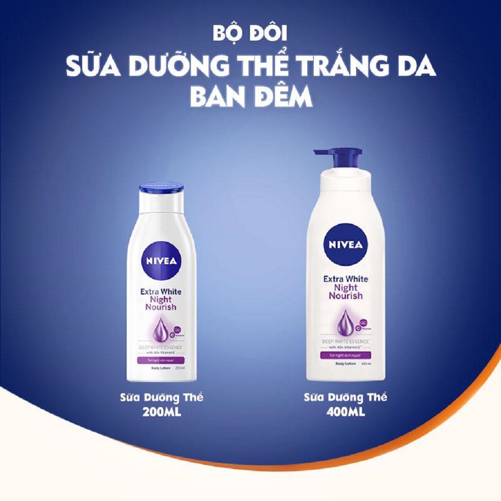 Sữa Dưỡng Thể Giúp Săn Da Và Dưỡng Trắng Nivea Ban Đêm 250ml 88125