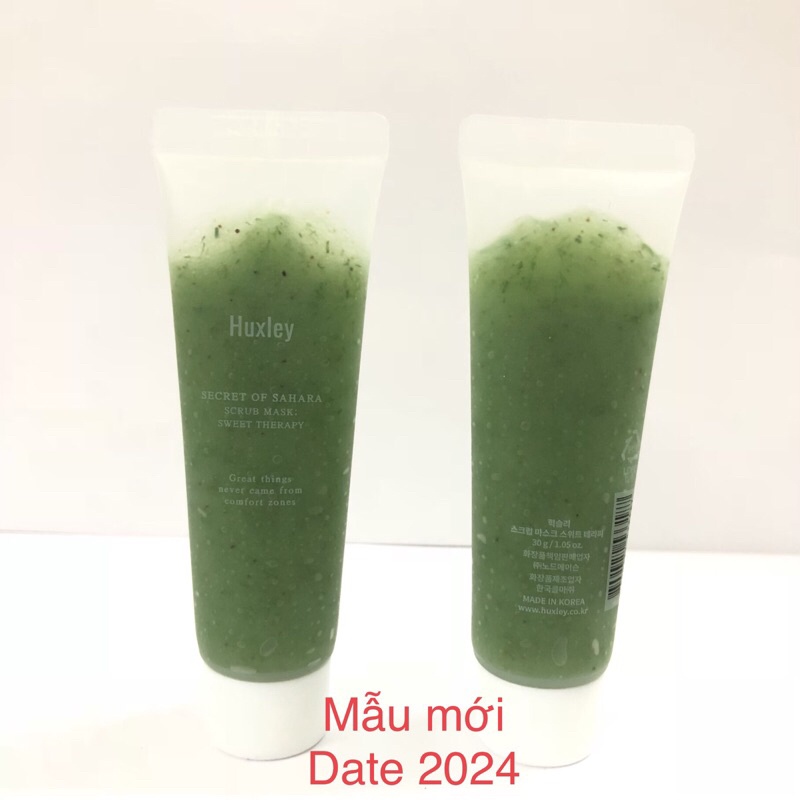 Mặt Nạ FREESHIP Tẩy Da Chết Huxley Scrub Mask Sweet Therapy Chiết Xuất Xương Rồng