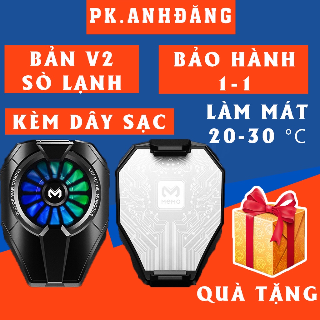 Quạt Tản Nhiệt Điện Thoại Sò Lạnh Memo DL01 / DL02 / DL05 / Dl06 / Dl07 / Dl08 / X6 / Fl01 / Fl05 Phụ Kiện Anh Đăng