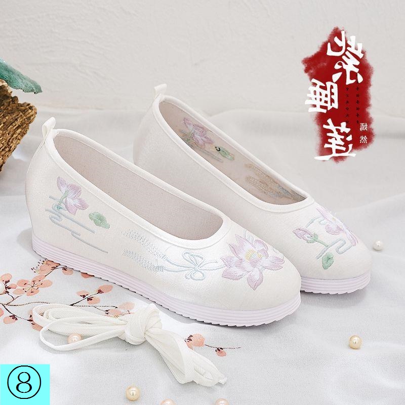 Giày Vải Thêu Họa Tiết Phong Cách Trung Hoa Cổ Điển Cho Nữ