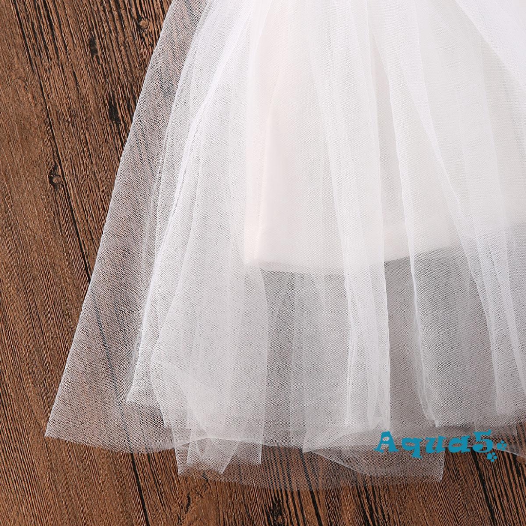 Đầm Xoè Tulle Sát Nách Cho Bé Gái