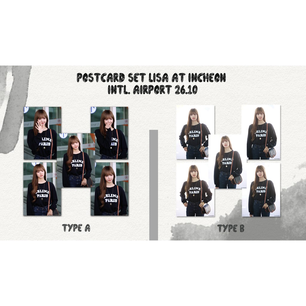 POSTCARD SET: LISA AT INCHEON INTL. AIRPORT 26/09