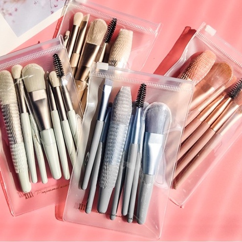 Bộ cọ trang điểm make up cá nhân 8 cây tặng kèm túi zip