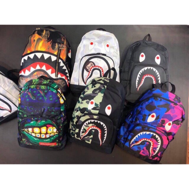 ⚡️𝐅𝐑𝐄𝐄 𝐒𝐇𝐈𝐏⚡️ BALO BAPE THỜI TRANG, BALO DU LỊCH- BALO BAPE HỌC SINH.