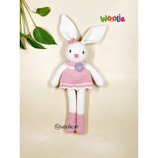 Thỏ trắng nhanh nhẹn - gấu bông handmade - quà tặng tuyệt vời cho bé
