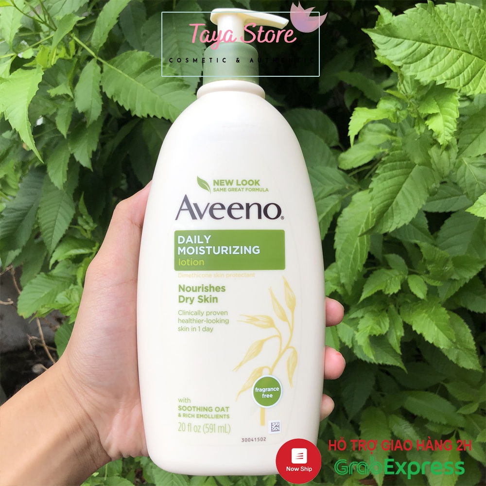 Sữa dưỡng thể cho da khô bột yến mạch Aveeno Daily Moisturizing 591ml Nourishes Dry Skin Mỹ