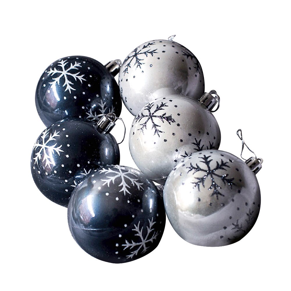 Set 6 Trái Châu Bằng Nhựa Nhiều Màu Sắc Trang Trí Cây Thông Noel