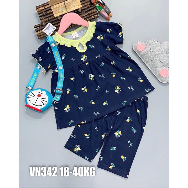 [Mã FASHIONXANH194 giảm 10K đơn 50K] Đồ bộ dễ thương cho Bé Gái 18-40KG Chất liệu Cotton 4 chiều, Họa tiết đẹp.