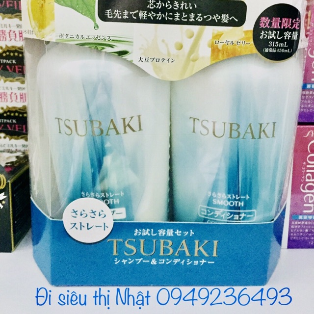 BỘ DẦU GỘI VÀ XẢ TSUBAKI SÉT 2 MÀU TRẮNG