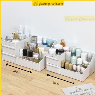 Kệ đựng mỹ phẩm đồ trang điểm 3 tầng mini