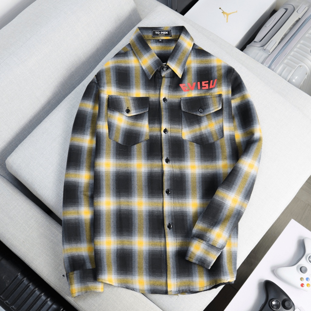 (HCM) ÁO SƠ MI NAM DÀI TAY CARO THỜI TRANG - HOT HIT , PHONG CÁCH RỰC RỠ CHO CÁC ANH EM BOY PHỐ KME FASHION