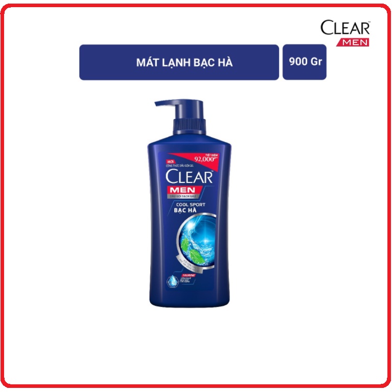 Dầu Gội CLEAR MEN Chai 900g ( Công Thức Mới )