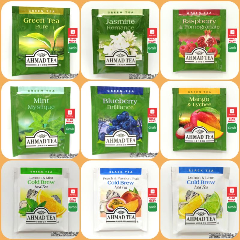 Set 18 gói trà Ahmad Hoa Quả các vị