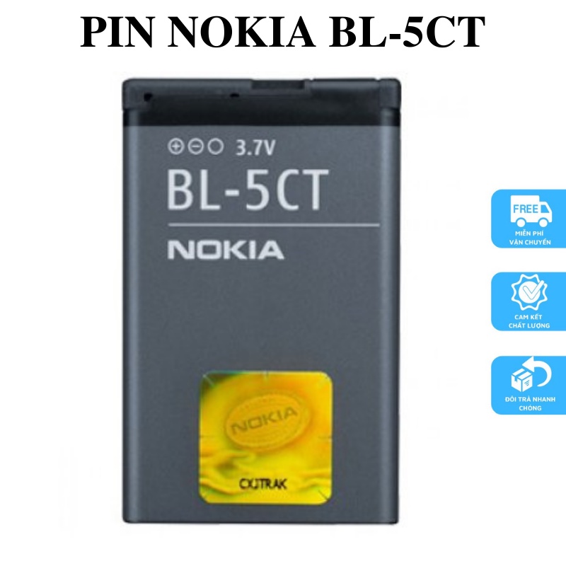 Pin nokia 6730C, 5630, 5220, C5, 6303c mã pin BL-5CT