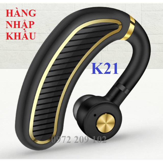 Tai nghe bluetooth móc tai bass cực mạnh K21 - Hàng nhập khẩu