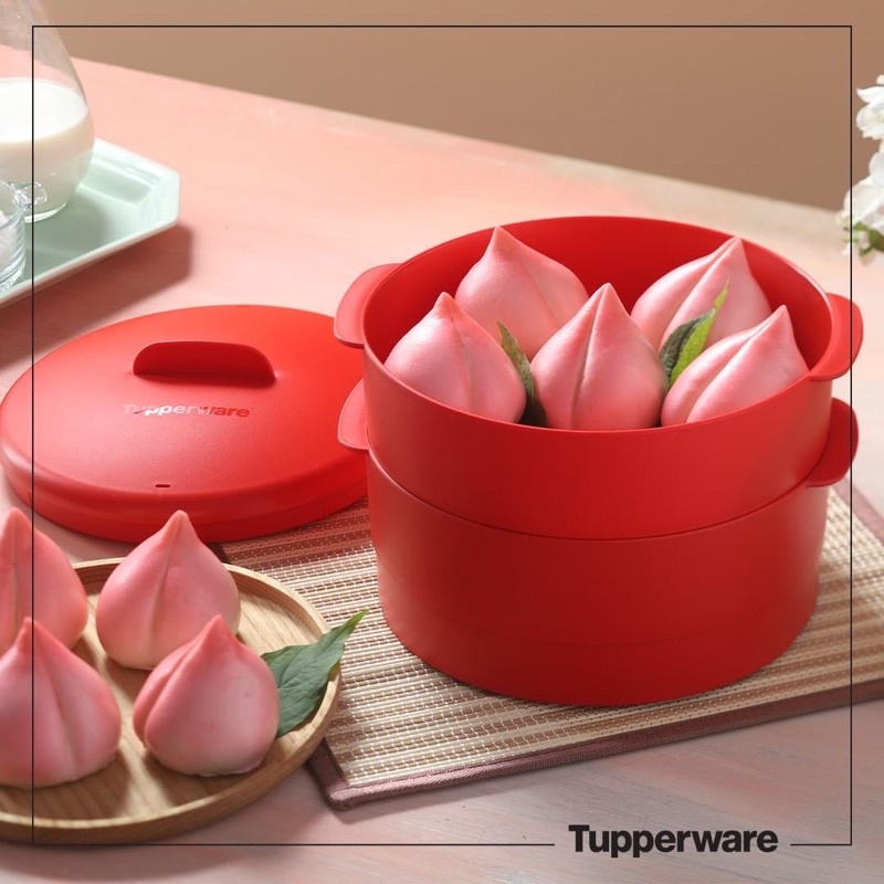 Xửng Nhựa 2 Tầng Hấp Xôi Bánh Bao - Hấp Đồ Ăn Dặm Cho Bé - Steam It Tupperware - Con Bọ Cạp