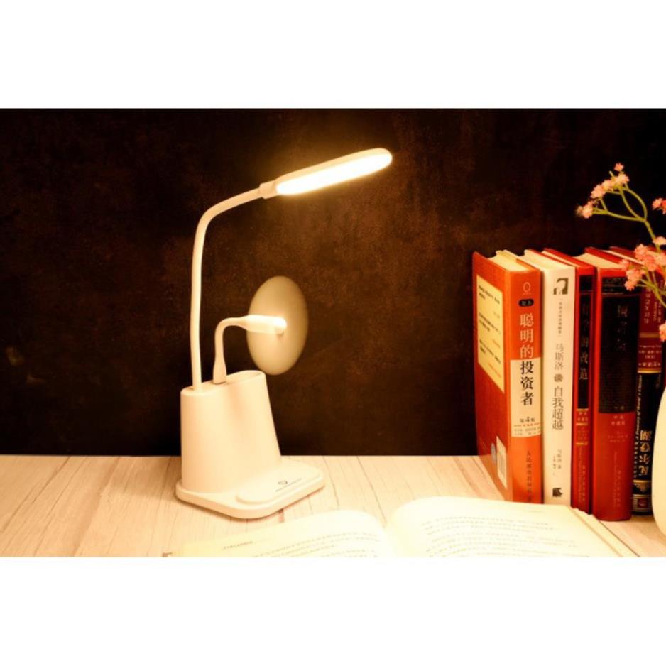 Đèn bàn học sinh💓FREESHIP💓Đèn bàn chống cân 4 trong 1 có usb, có thể xoày 180 độ, thân đèn gập 90 độ tiện lợi 8504 *