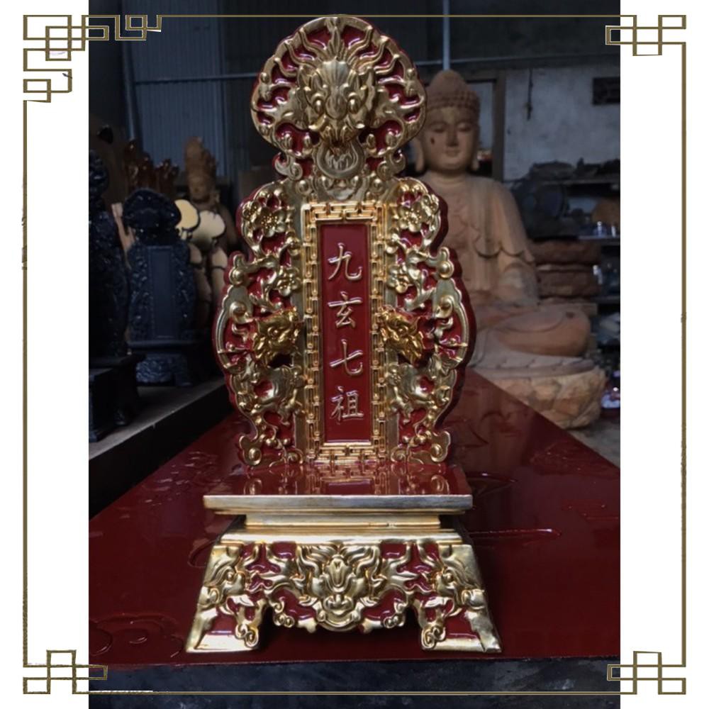 Bài vị thờ gia tiên gỗ mít,long vị giá rẻ