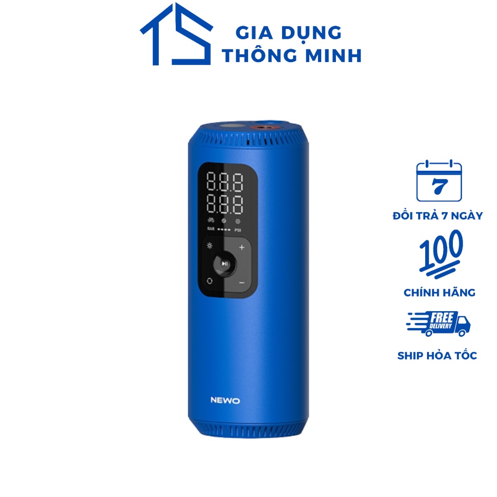 Bơm đa năng Xiaomi Newo G01 - Bơm cầm tay mini áp suất cao 150 psi, màn hình led, sạc USB TypeC