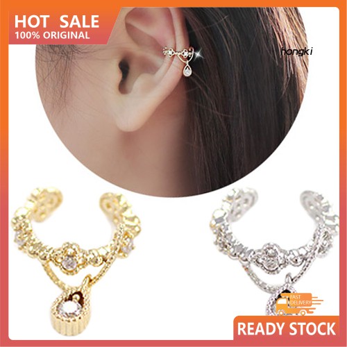 Khuyên Vành Tai Đính Đá Thời Trang Cho Nữ