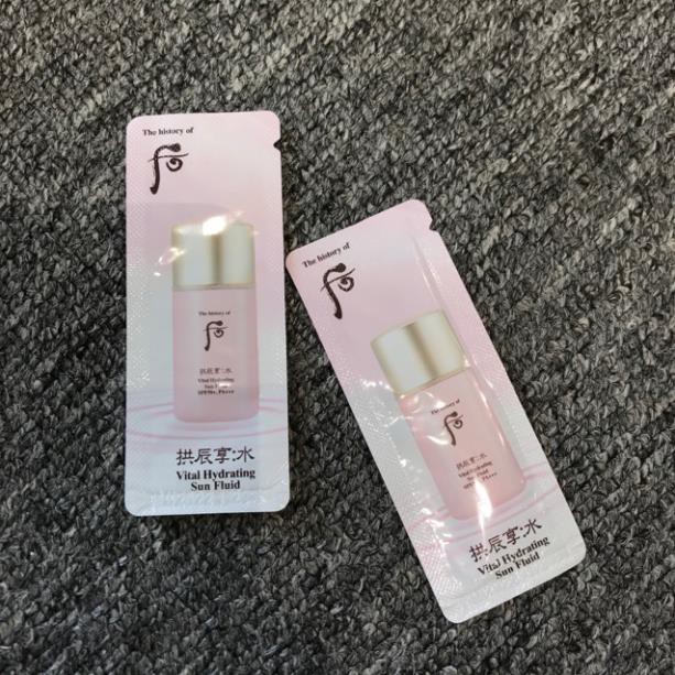 CHỐNG NẮNG SIÊU THÍCH - Kem sữa chống nắng Whoo hồng 1 gói