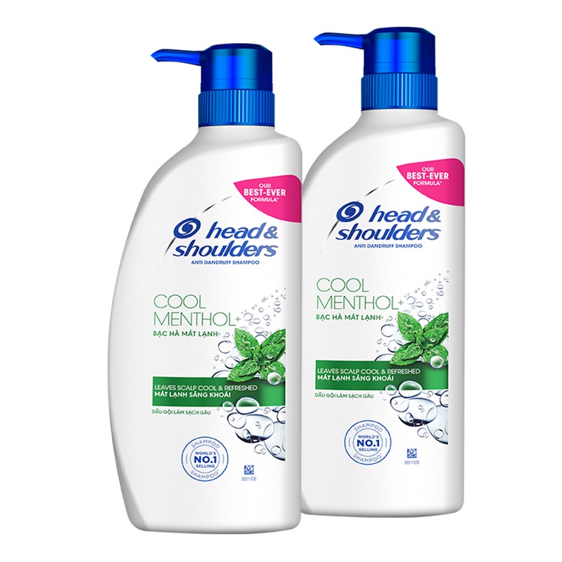 Dầu Gội HEAD &amp; SHOULDERS chai 625ml Bạc Hà/ Da Đầu Ngứa/ Ngăn Rụng Tóc/ Than Hoạt Tính