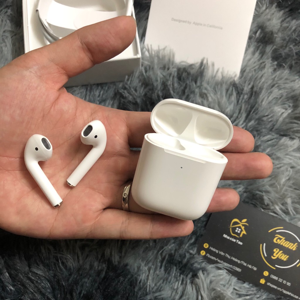 Tai nghe Bluetooth Airpods 2  Bản VIP | Đổi Tên - Định Vị - Check Setting | Tặng CASE Siêu Cute (TỰ CHỌN) | BigBuy360 - bigbuy360.vn