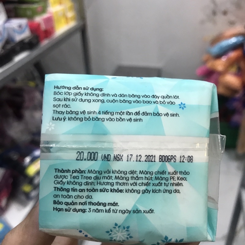 Băng vệ sinh hàng ngày Kotex Cool siêu mỏng 20 miếng
