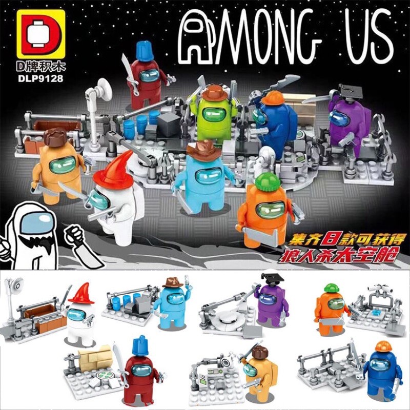 🚀[Mới] BỘ 8 NHÂN VẬT LEGO AMONG US - SIÊU HOT - 💯HÀNG NHẬP