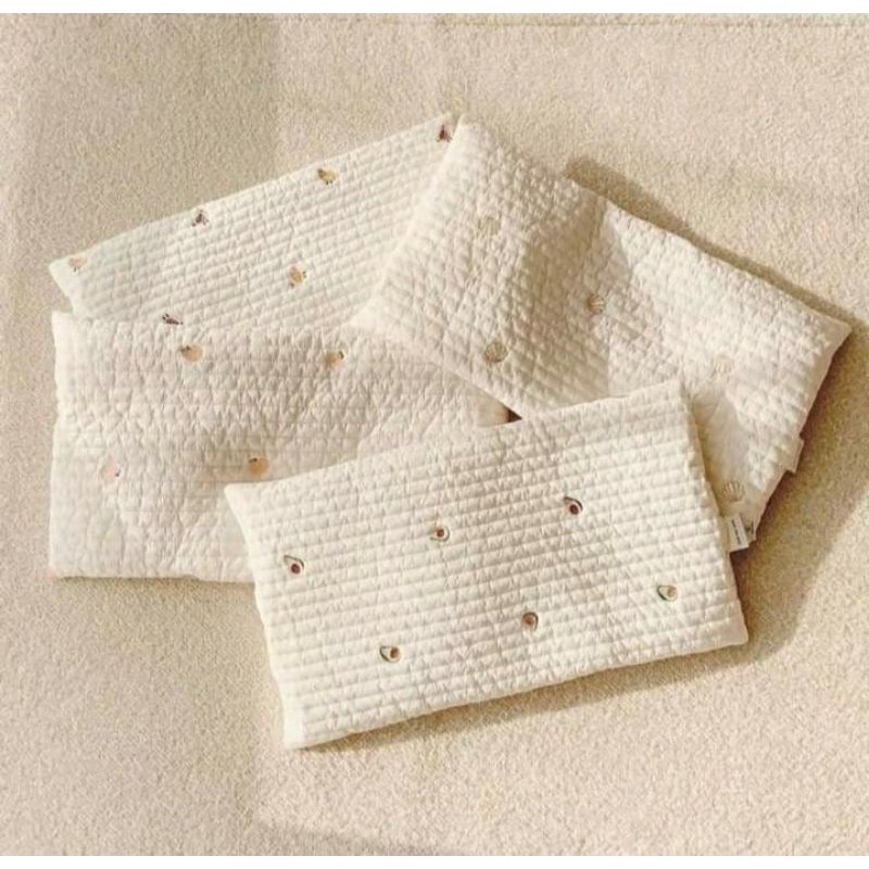 (CÓ SẴN) Gối thêu chống bẹp đầu Dottodot Hàn Quốc