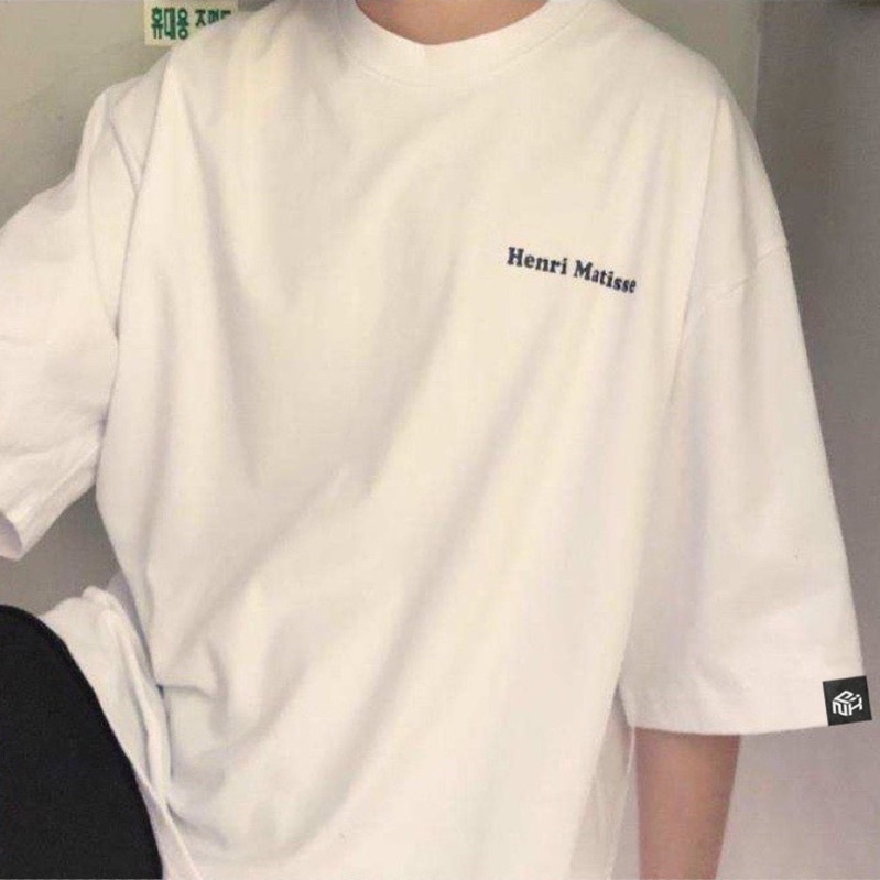 Áo thun phông logo Free Size T268 tay lỡ form rộng HENRI MATISSE Unisex