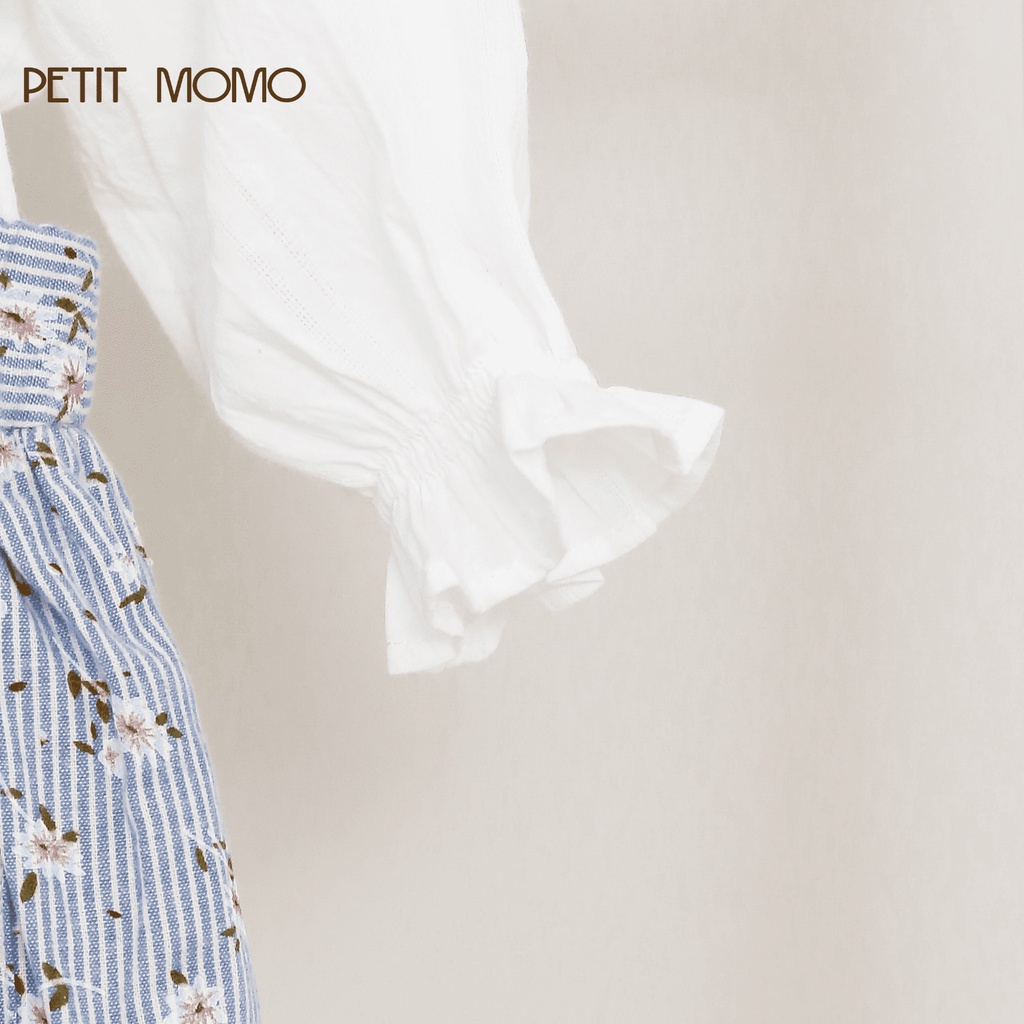 Váy Yếm Cho Bé Gái 1-6 Tuổi PETIT MOMO Chất Vải Thô Mềm Mại Thiết Kế Có Túi Họa Tiết Hoa Nhí H167