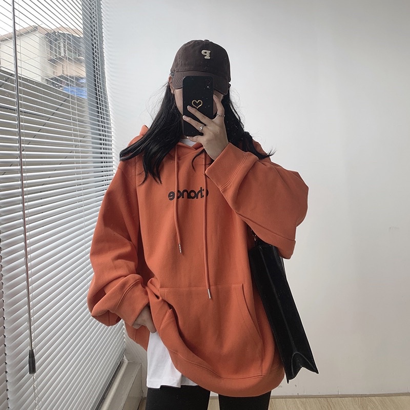 Áo Hoodie Chui Đầu Nỉ Bông Unisex Tay Dài Chance
