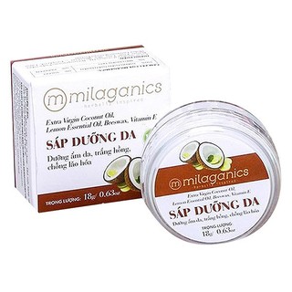 Sáp Dưỡng Da Milaganics Dầu Dừa 18g
