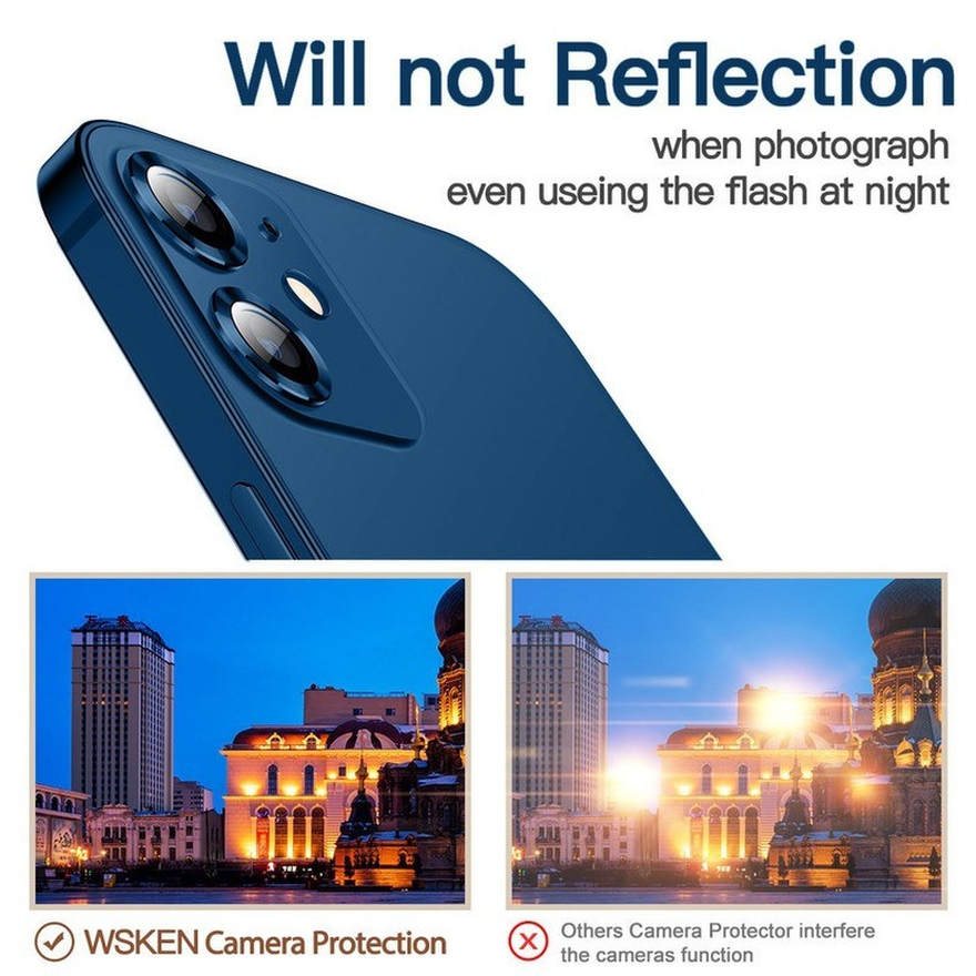 Metal toughened glass protective camera for Iphone 11 12 Mini Pro Max 12pro Max 12min