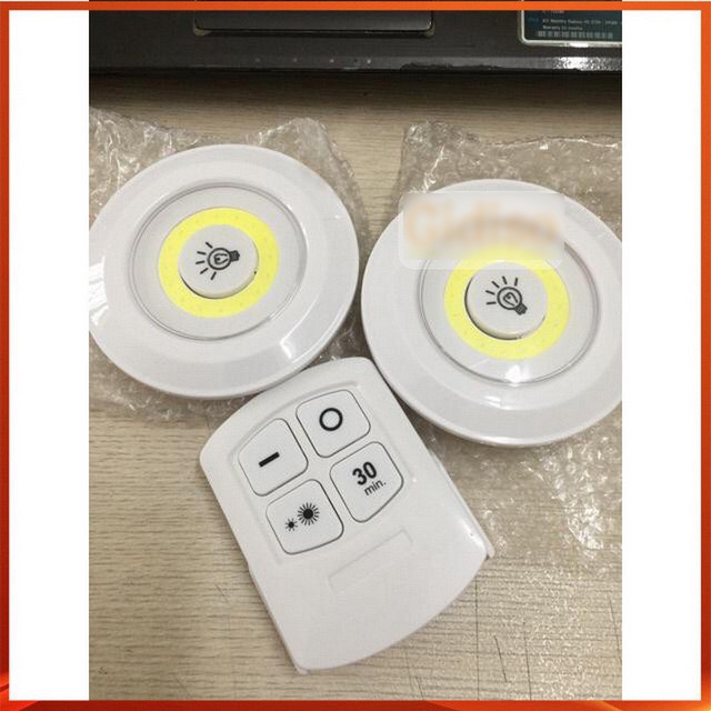 Bộ 3 đèn LED kèm remote điều khiển từ xa, có hẹn giờ trang trí phòng ngủ, hành lang, cầu thang
