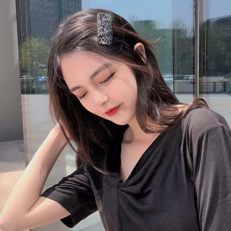 Kẹp tóc đính đá lấp lánh Hàn Quốc, phụ kiện tóc nữ tính