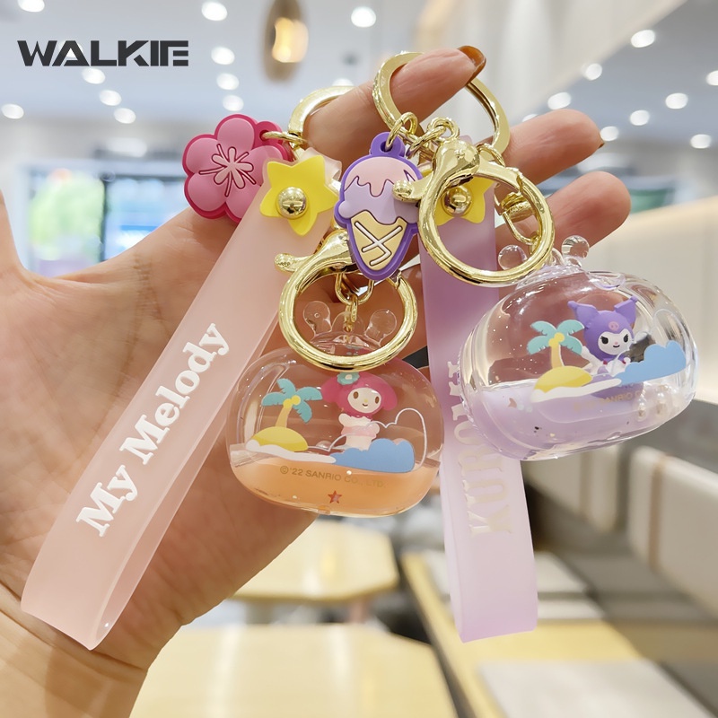 SANRIO Móc Khóa Hình Cinnamoroll Pompom Purin Cá Tính Vui Nhộn