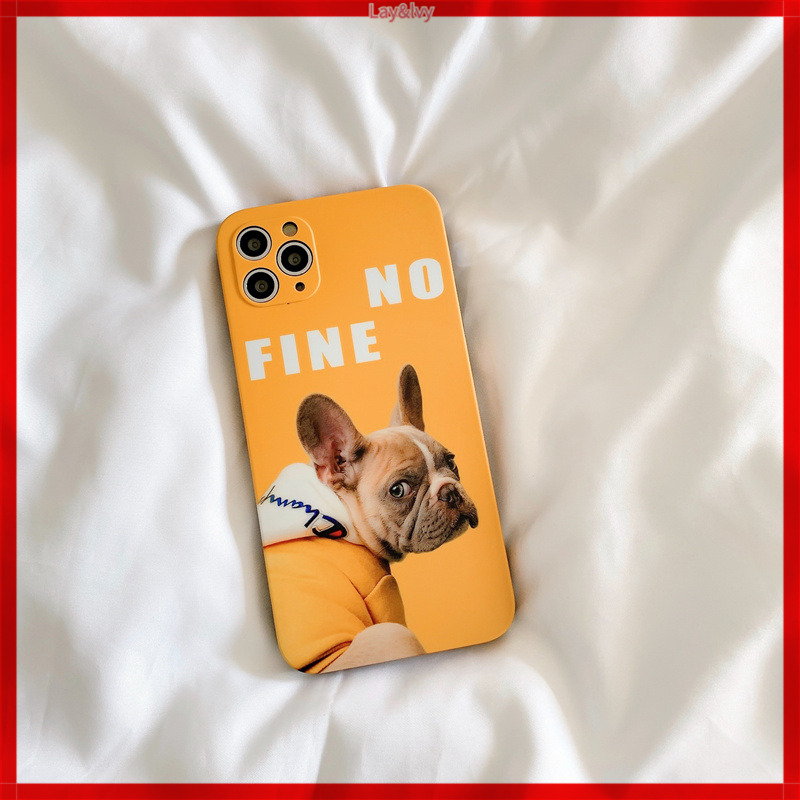 Cartoon Cute French Bulldog IMD Silicone Anti-fall Phone Case Soft Case for IPhone7/8 IPhone 7Plus/8Plus IPhone X XS XR XSmax IPhone 11 11pro 11promax IPhone 12 12pro 12promax