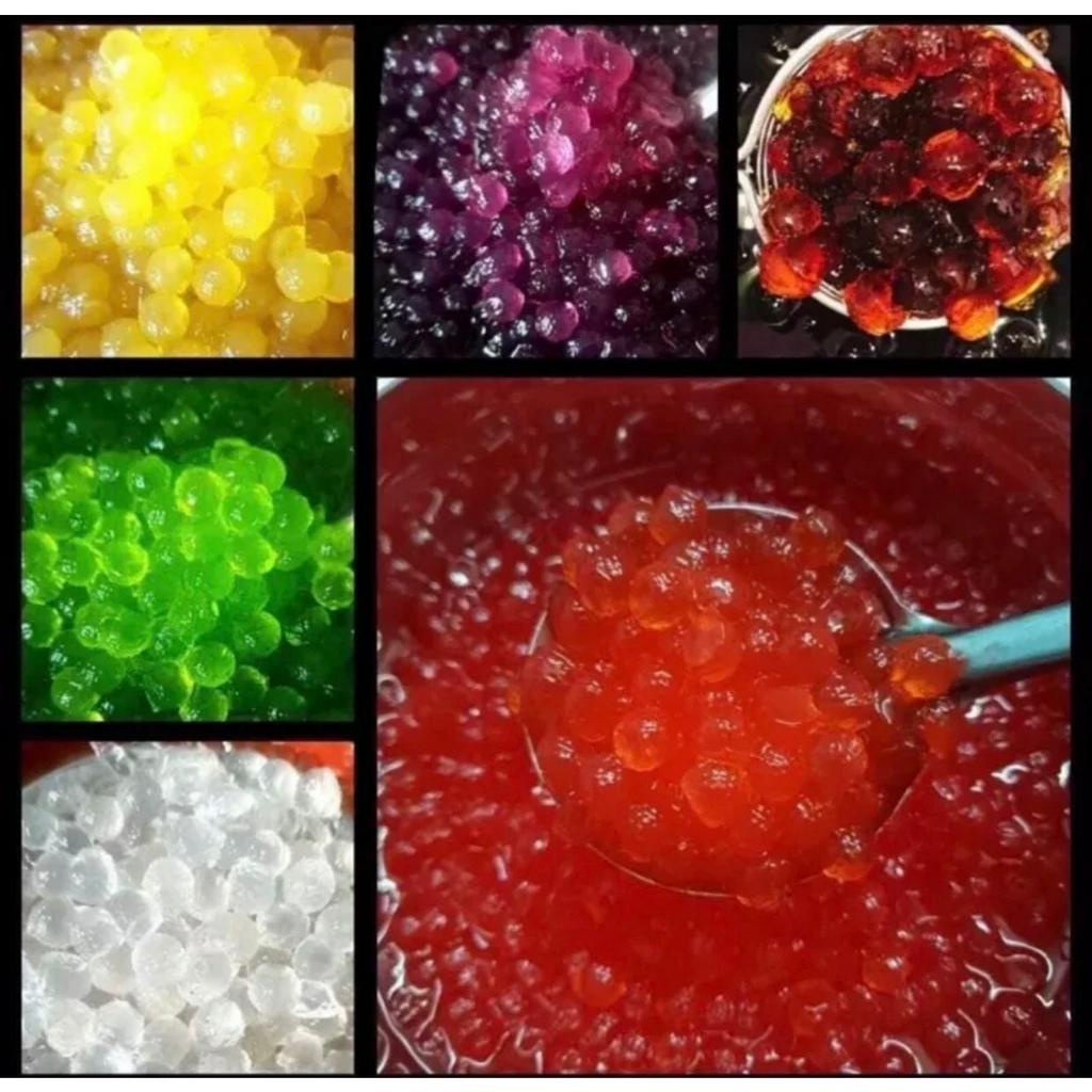 Topping (trân châu 3Q, thạch nha đam, dừa, thuỷ tinh, con cá, trứng, kim cương, bi) 200g