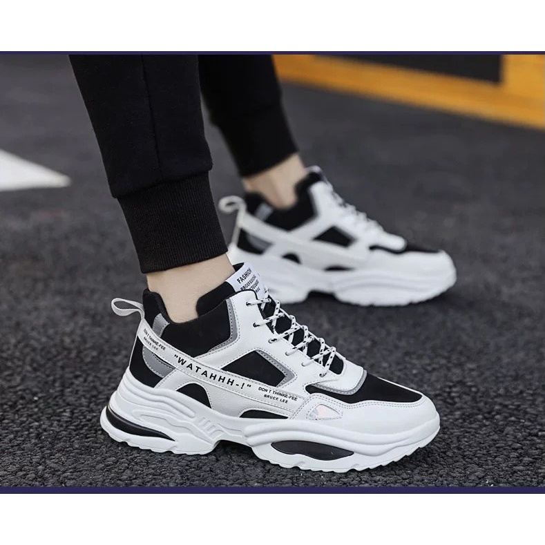 Giày Sneaker Nam Cổ Lỡ WATAHH Dây Viền Hottrend 2023 | BigBuy360 - bigbuy360.vn