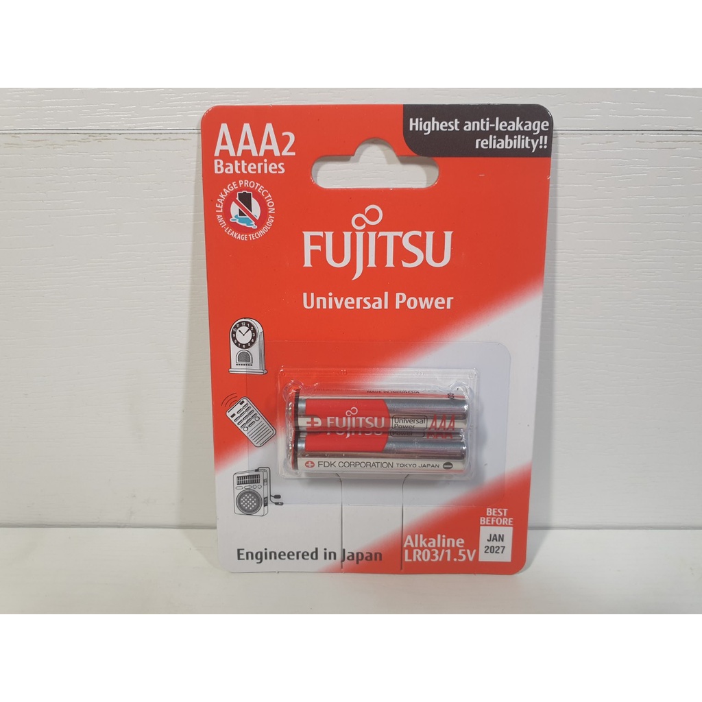 Pin Fujitsu Alkaline AA / AAA Vỉ 2 Viên (LR03/1.5V, LR6/1.5V), chính hãng - Điện gia dụng Hoàng Kim