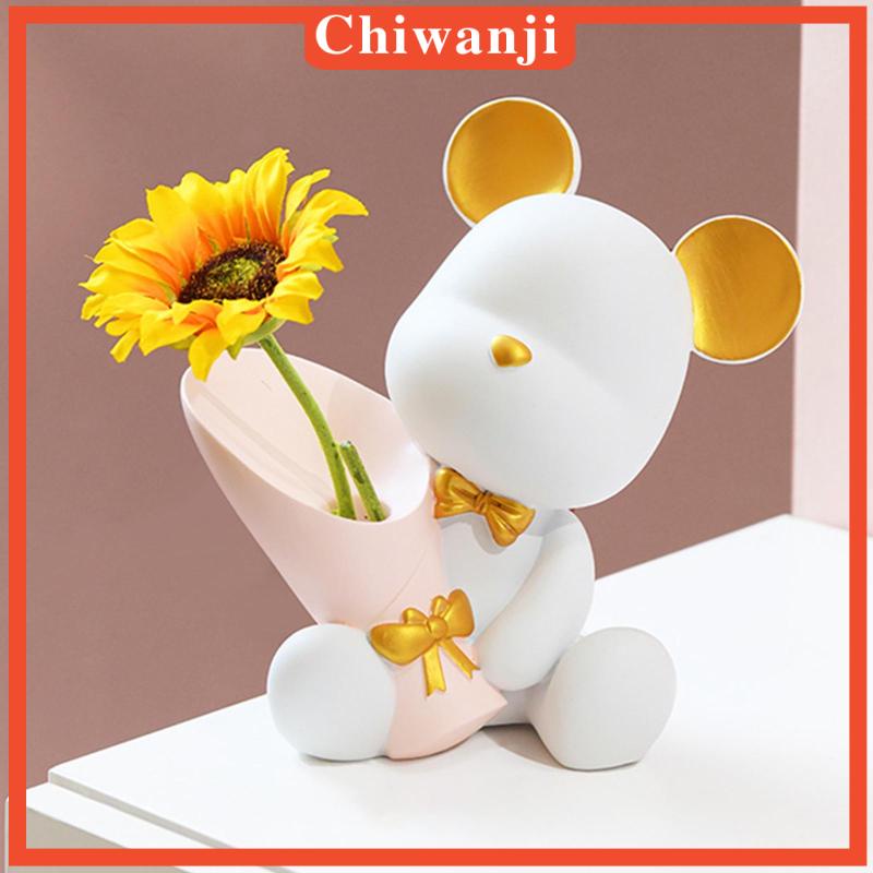 Giá Đỡ Chậu Cây Bằng Resin Hình Gấu Dễ Thương