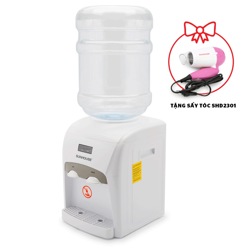 Cây nước nóng lạnh SUNHOUSE SHD9601 - Tặng Máy sấy tóc Sunhouse SHD2301 tím