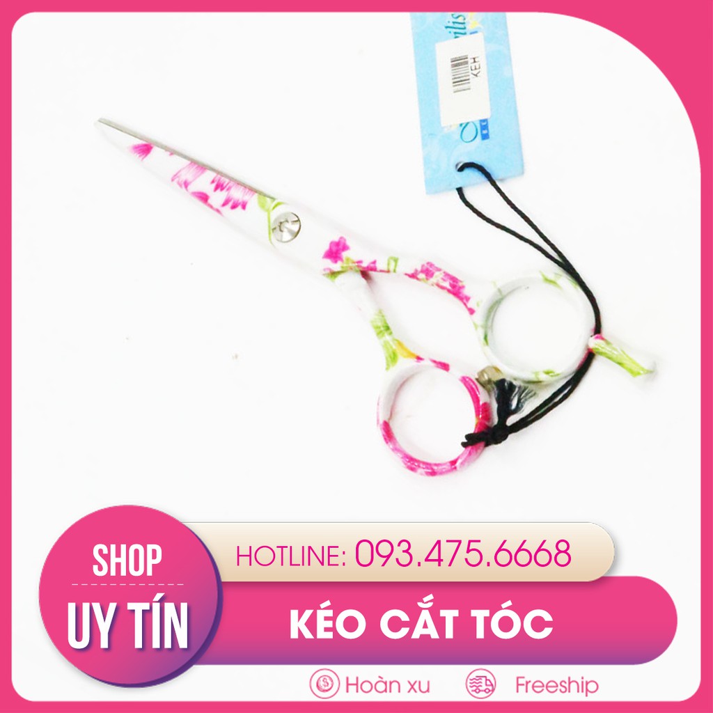 Kéo cắt tóc EFEL HOA SEN, làm từ thép cao cấp. Kéo nhỏ gọn, dễ cầm, cực sắc, cắt mượt. Phù hợp với phái nữ