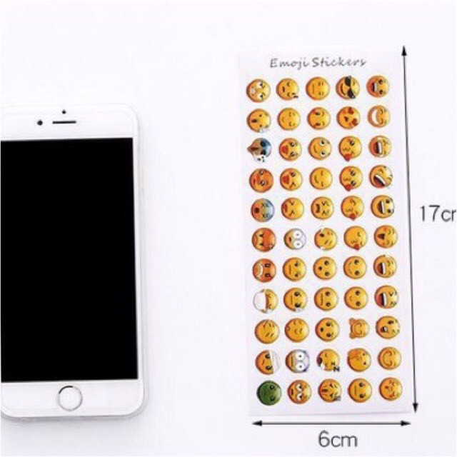 Sticker mặt cảm xúc bộ 12 hình