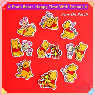 Huy hiệu vải hình gấu pooh và những người bạn