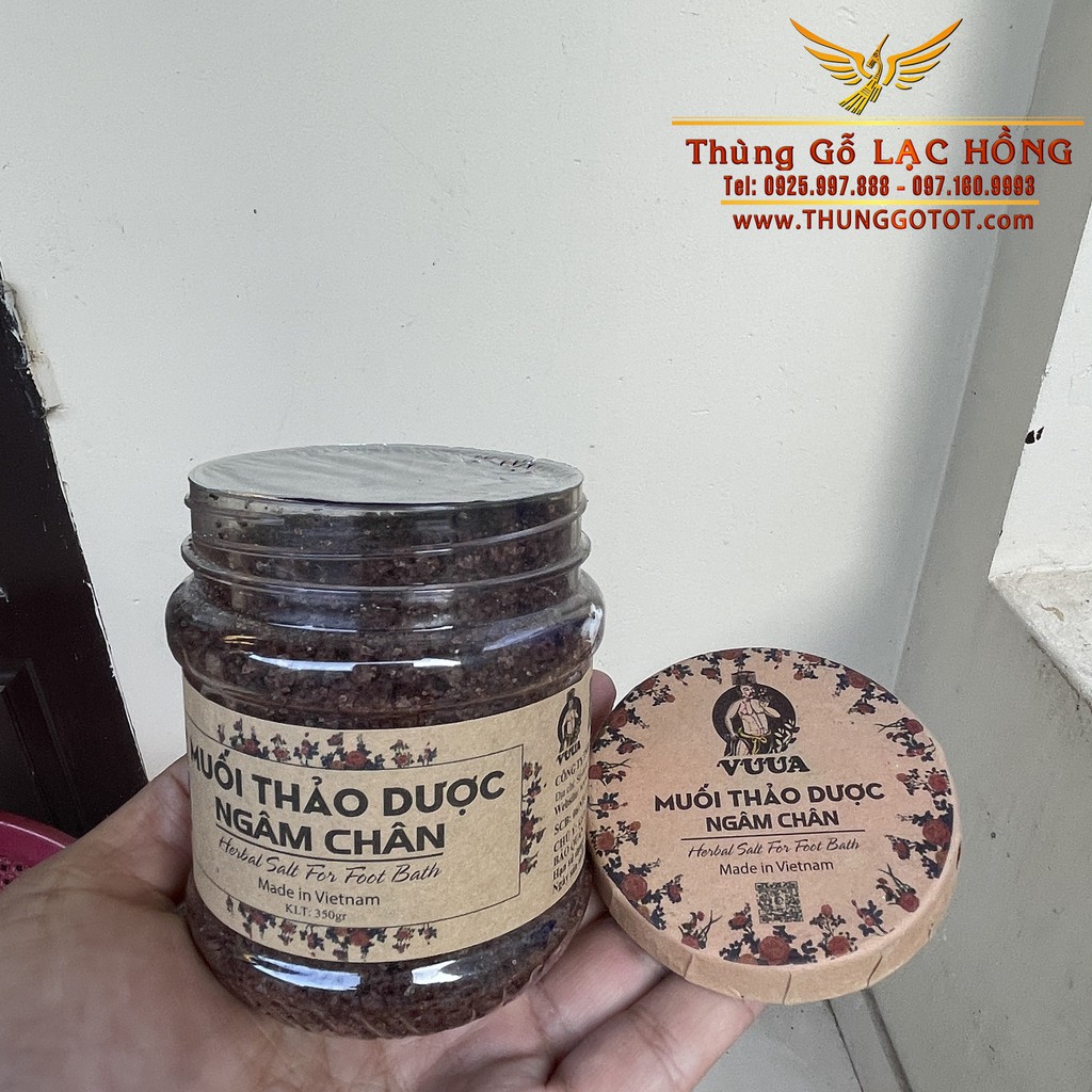 Vua Muối Thảo Dược Ngâm Chân - Hộp 350g Muối Ngâm Chân