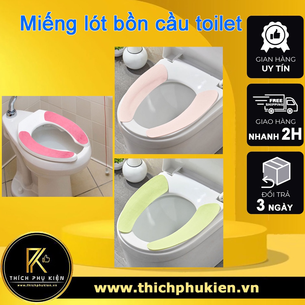 Miếng Lót, Miếng Dán Bồn Cầu Toilet Nhà Vệ Sinh Có Thể Giặt Được, Giữ Ấm Khi Ngồi, Tiện Lợi, Vệ Sinh